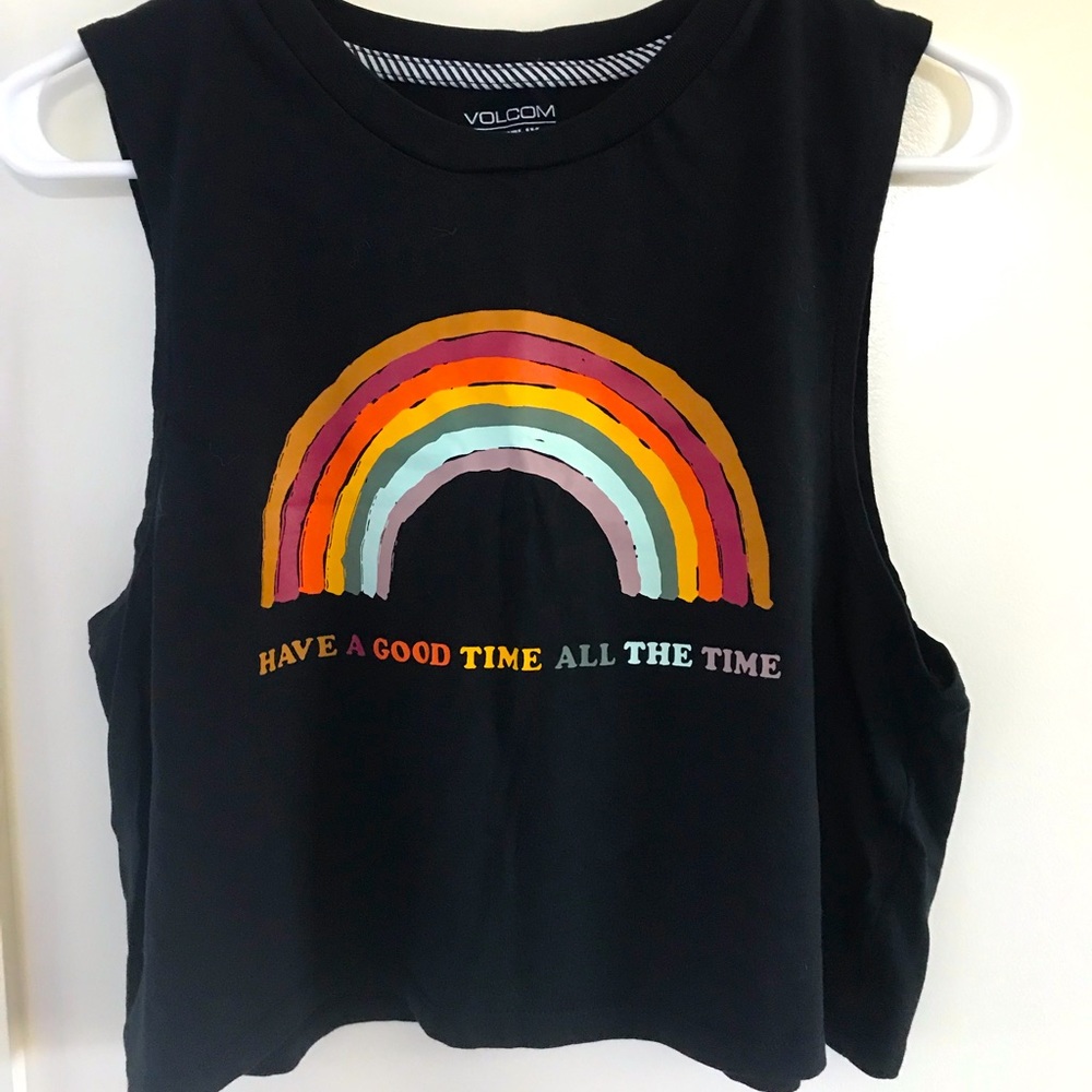 Volcom crop top, size small